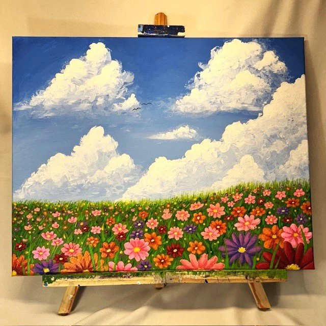 Springtime Sky Canvas Wednesday Workshop