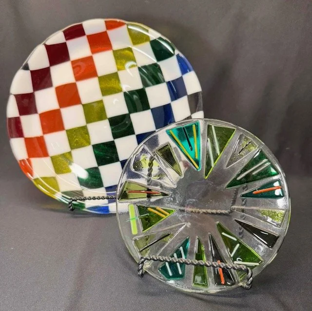 Fused Glass Plate Set Wednesday Workshop