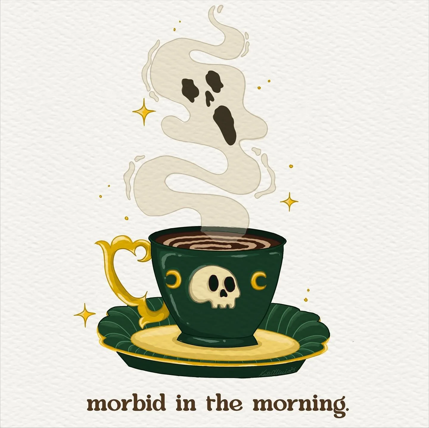 listening to @morbidpodcast has been almost constant recently and got me out of my slump&hellip; @ashkell83 &lsquo;s &lsquo;morbid in the morning&rsquo; song (jingle??) stays rent free in my head and this design idea was rattling around in my brain. 