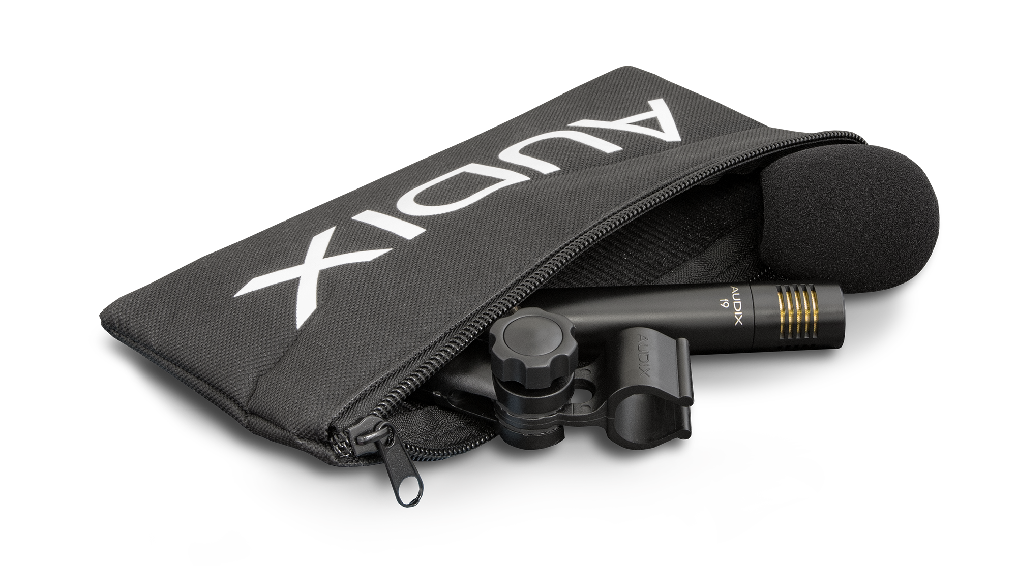 Audix microphone with pouch