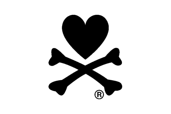 A line drawing of a stacking of five ice cream cones with a cherry on top of each, arranged in a pyramid formation.