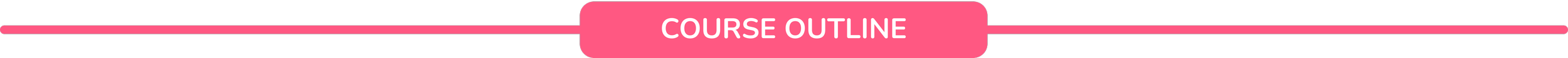 Course outline header with pink background and white text