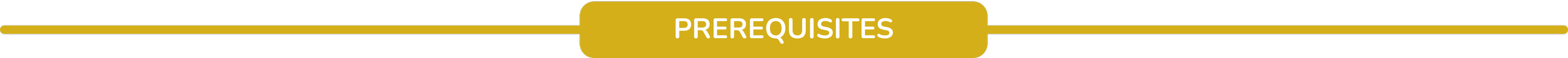 A yellow banner with the word PREREQUISITES in white text.