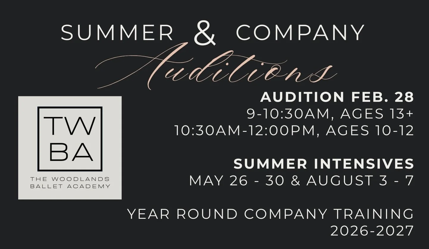 Will you be joining us for auditions? Let us know!

Register via the link in our bio &mdash; for our summer intensive, year-round training, or both! 

We can&rsquo;t wait to see you in the studio!

#balletauditions #balletaudition #summerintensive #b
