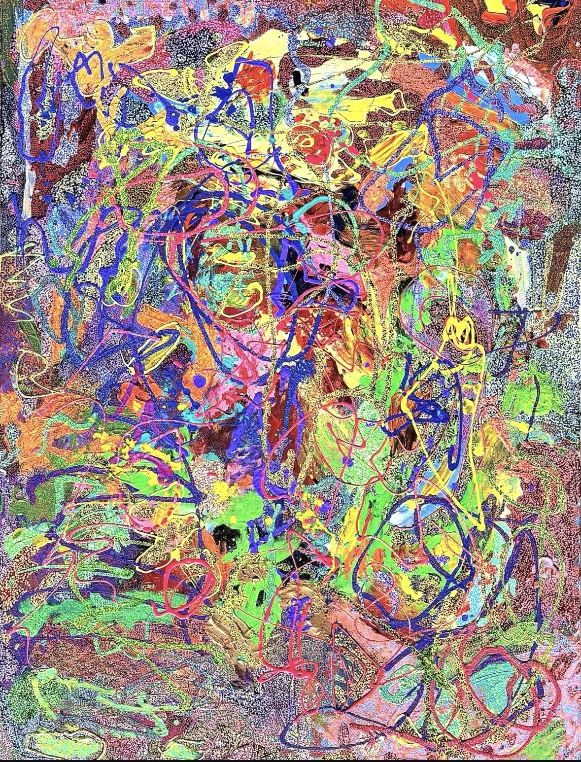 Abstract 1 million dots 36x48”