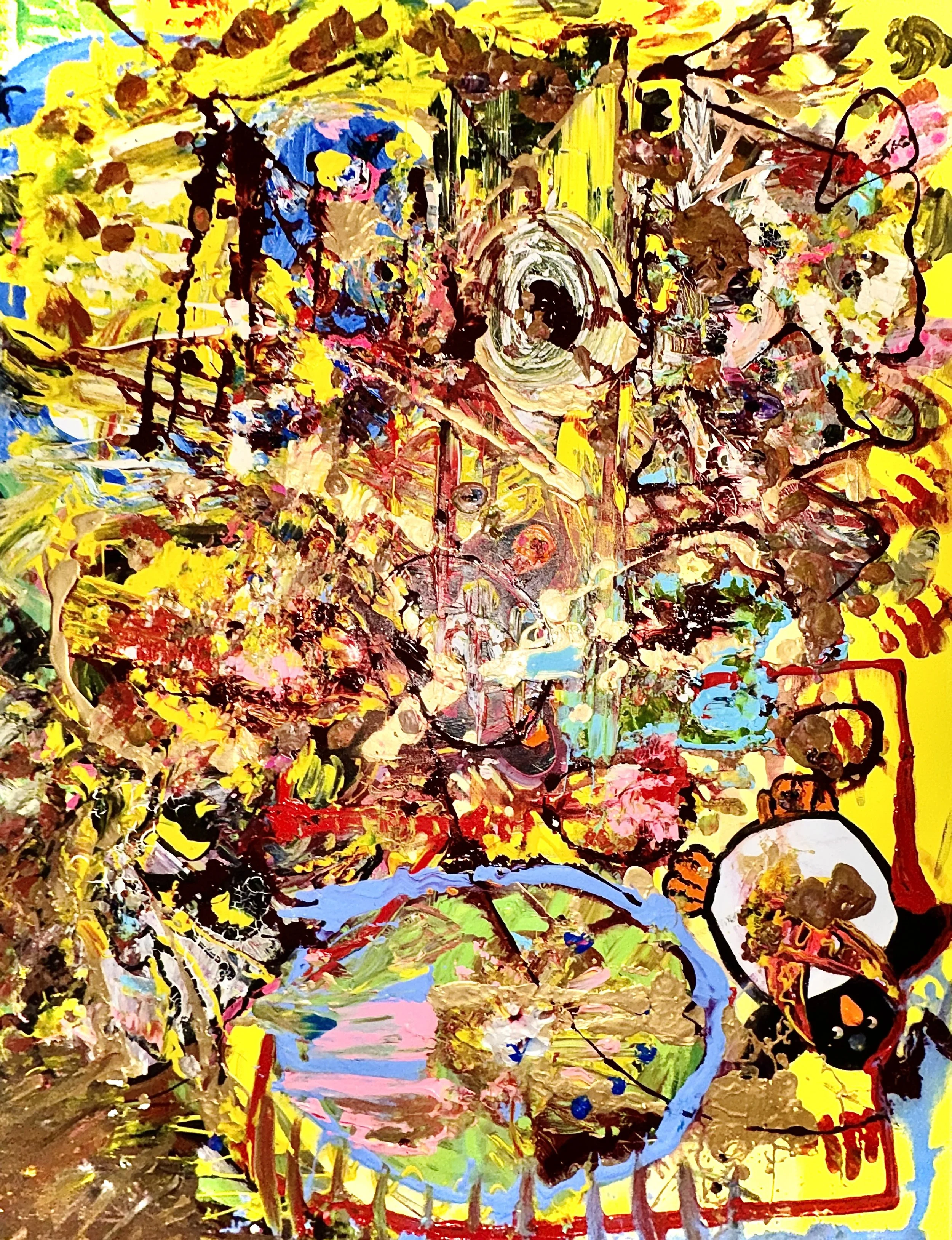 stuffed animal friends. 36×48