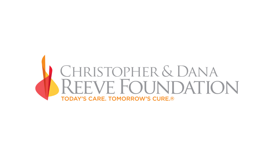 Logo for the Christopher & Dana Reeve Foundation with the tagline 'Today's care. Tomorrow's cure.'