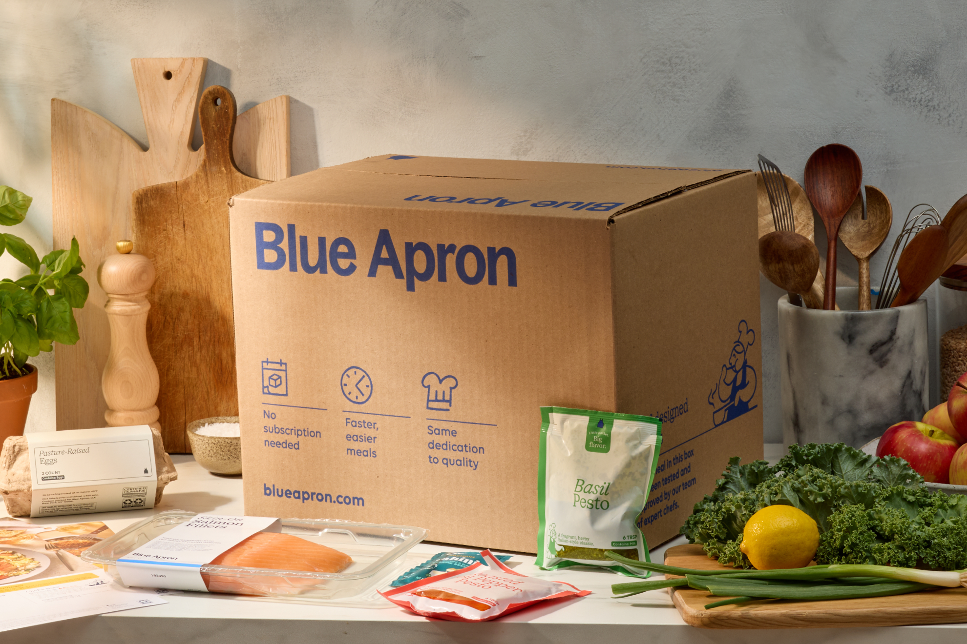 More Flexibility. Less Waste. Same Blue Apron.