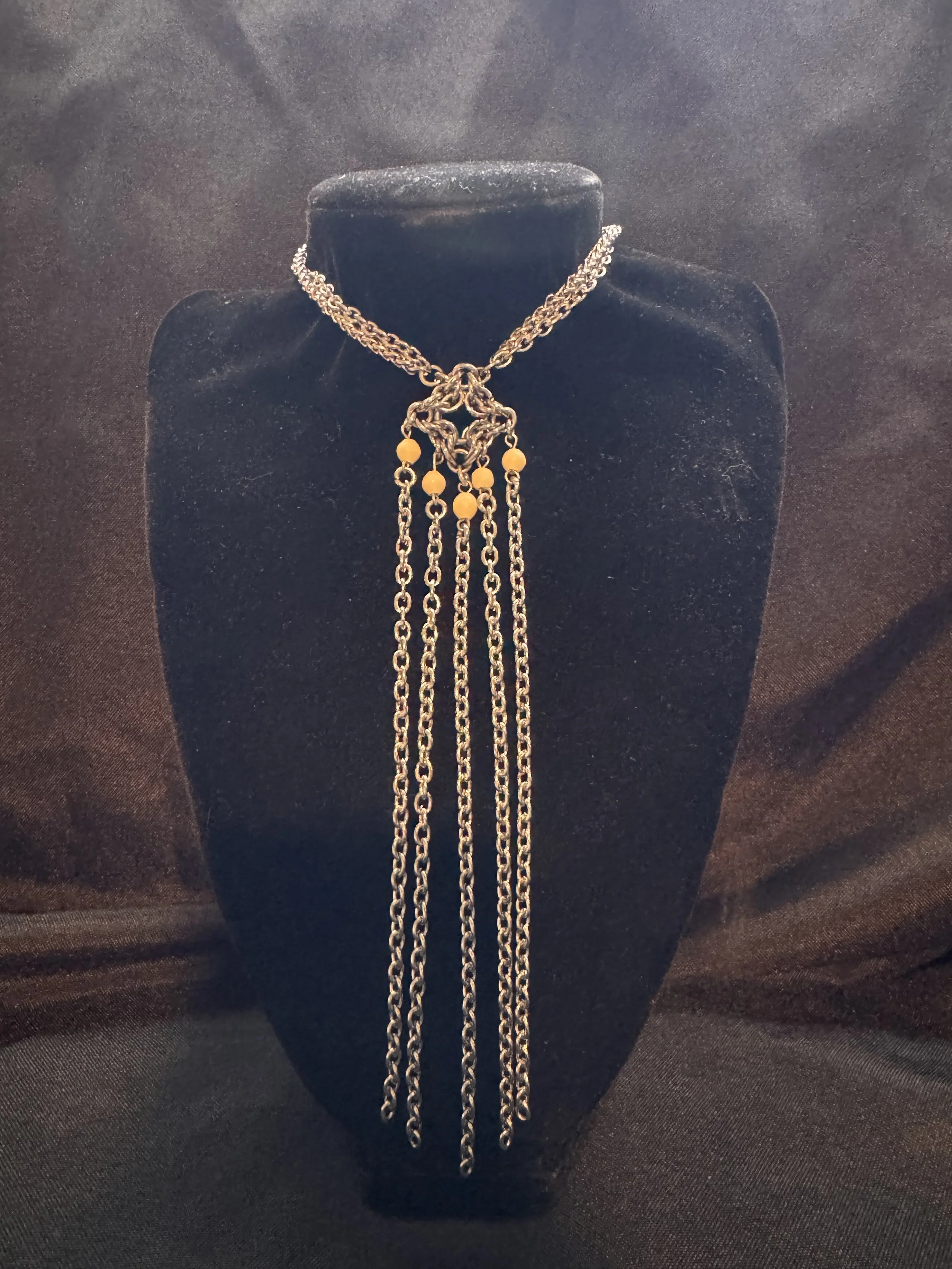 'The Bolo' Stainless Steel Chainmail & Bone Necklace
