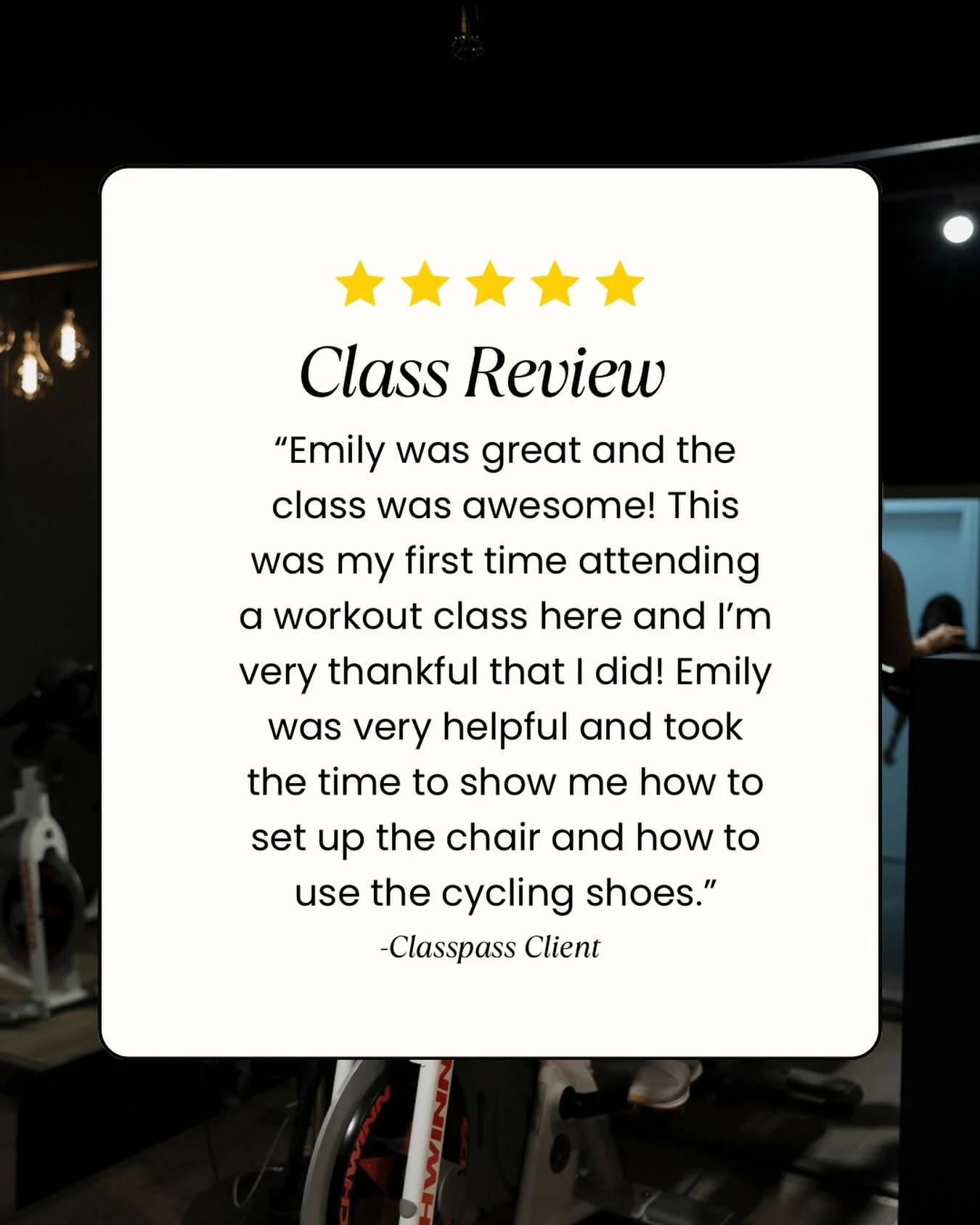See what one of our clients has to say about @emilybeson &lsquo;s Rev class! 

💙💙💙