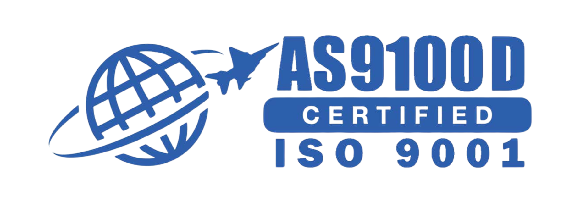 AS9100D and ISO 9001 certification logo