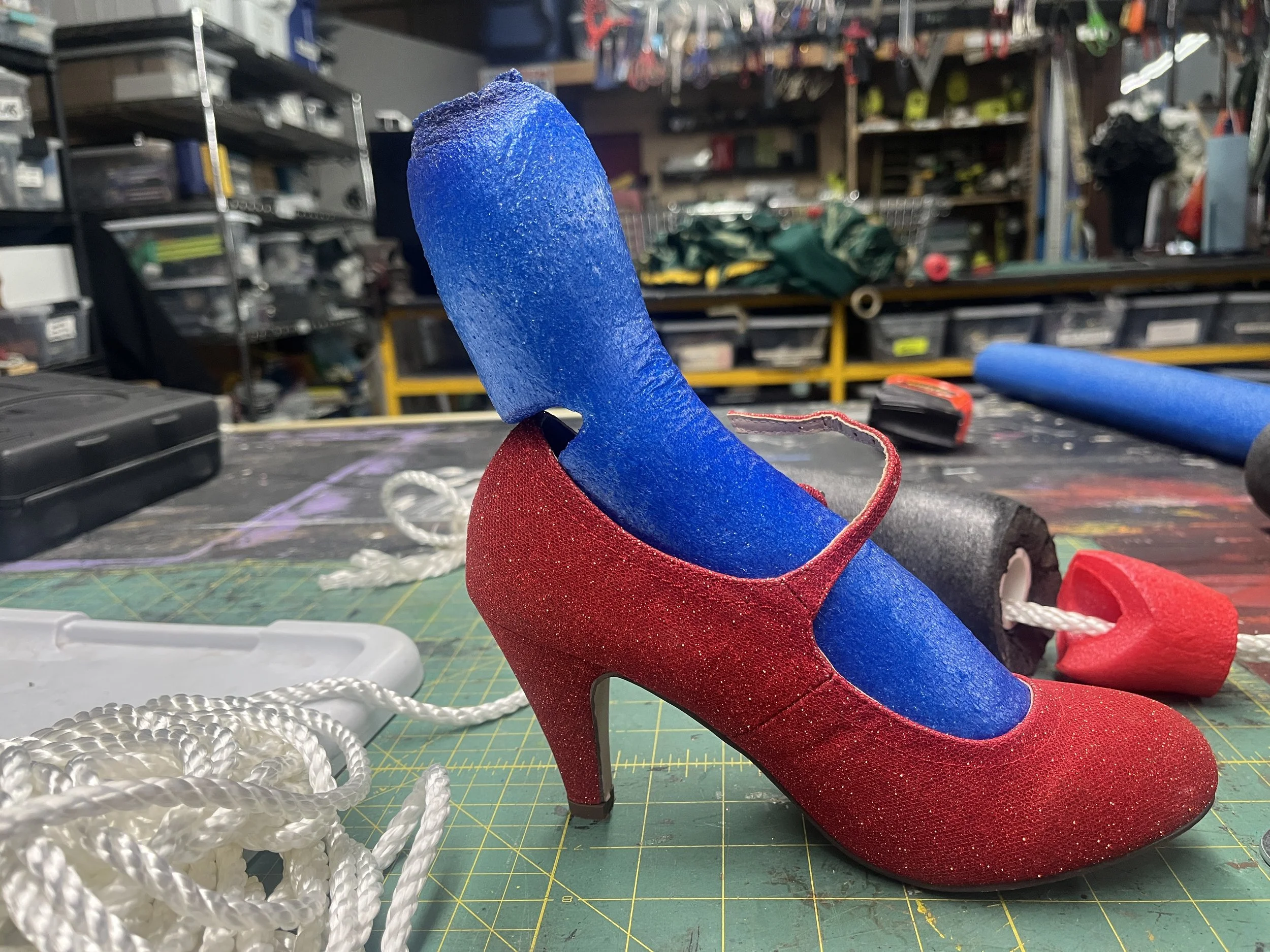 Dummy Foot for the Wicked Witch of the East, Wizard of Oz Jr.