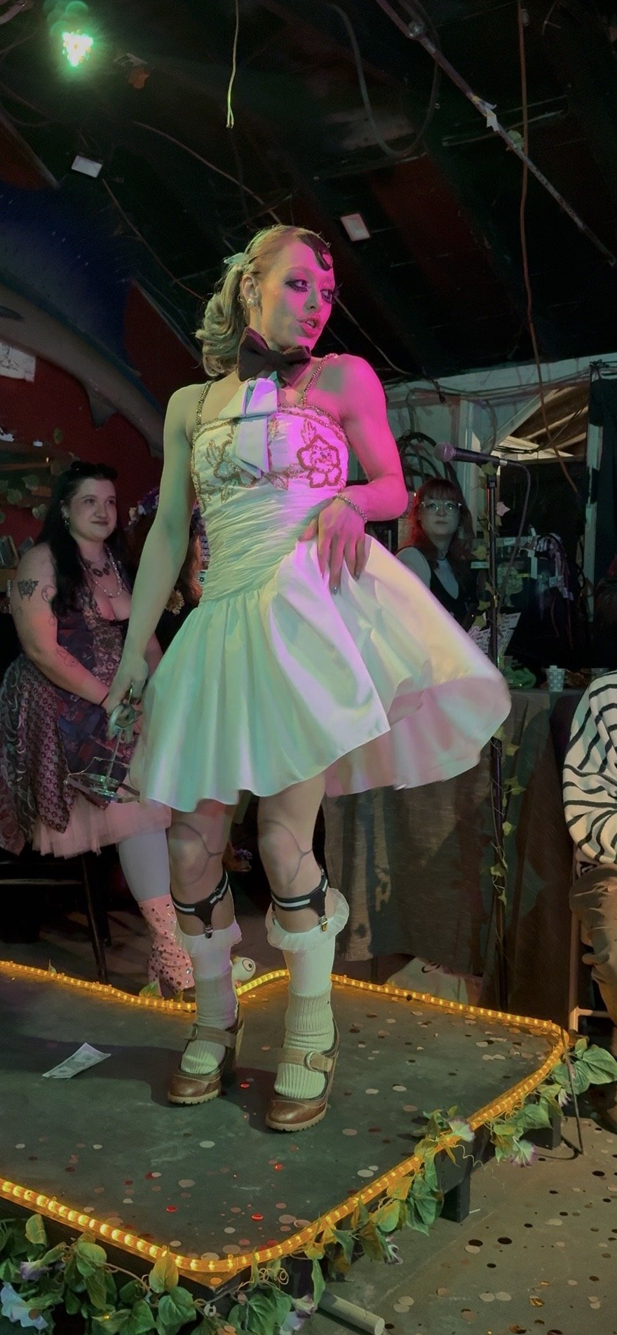 "Poisoning Pigeons in the Park" Drag Number, Look 2, performed by Romie Over, 'Spring Fling' 2026