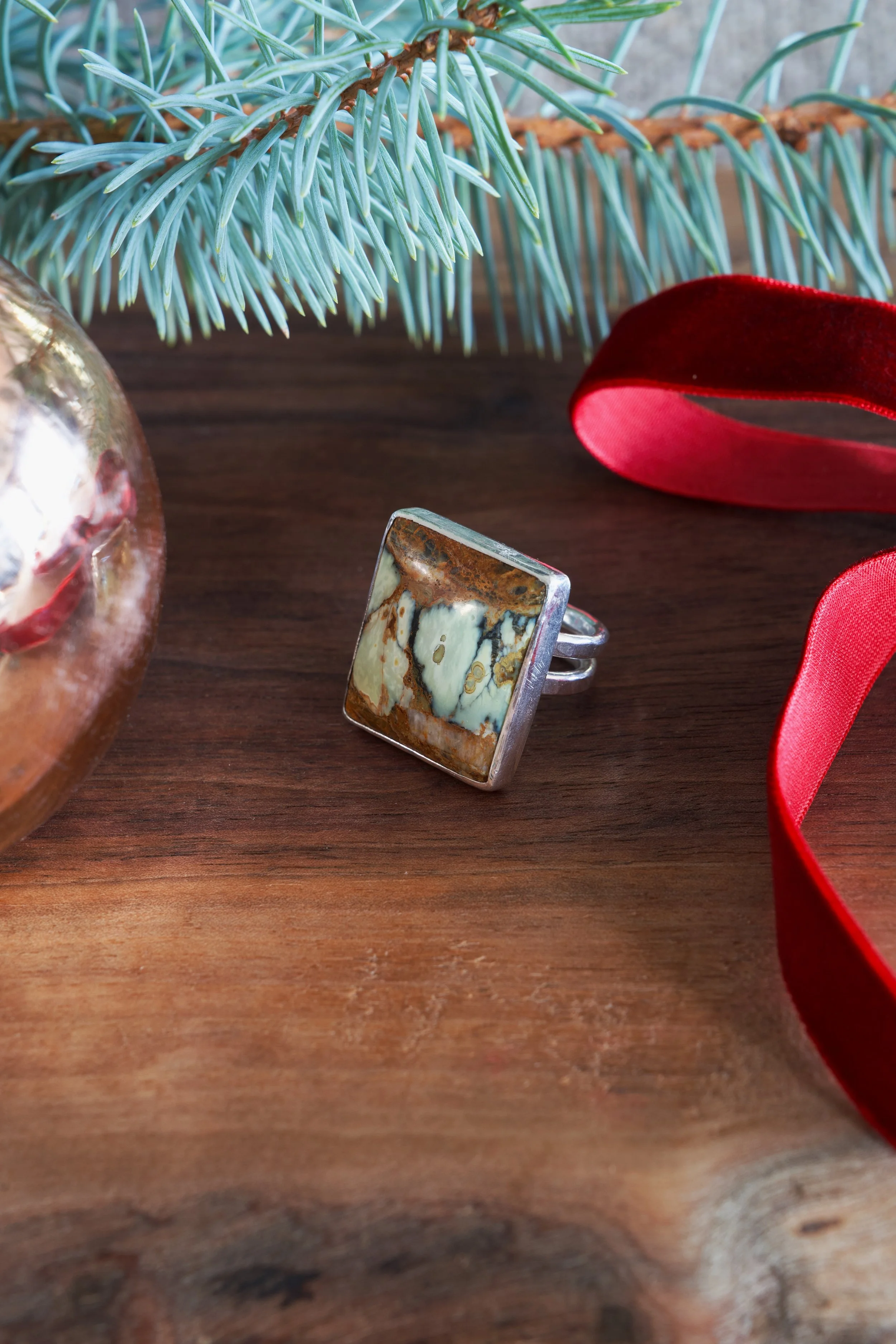 Seven Dwarfs Turquoise Square Ring