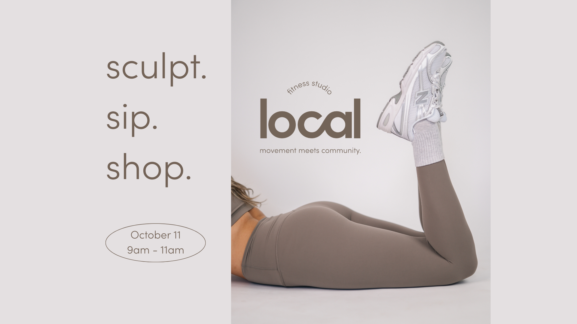 Sculpt, Sip, & Shop