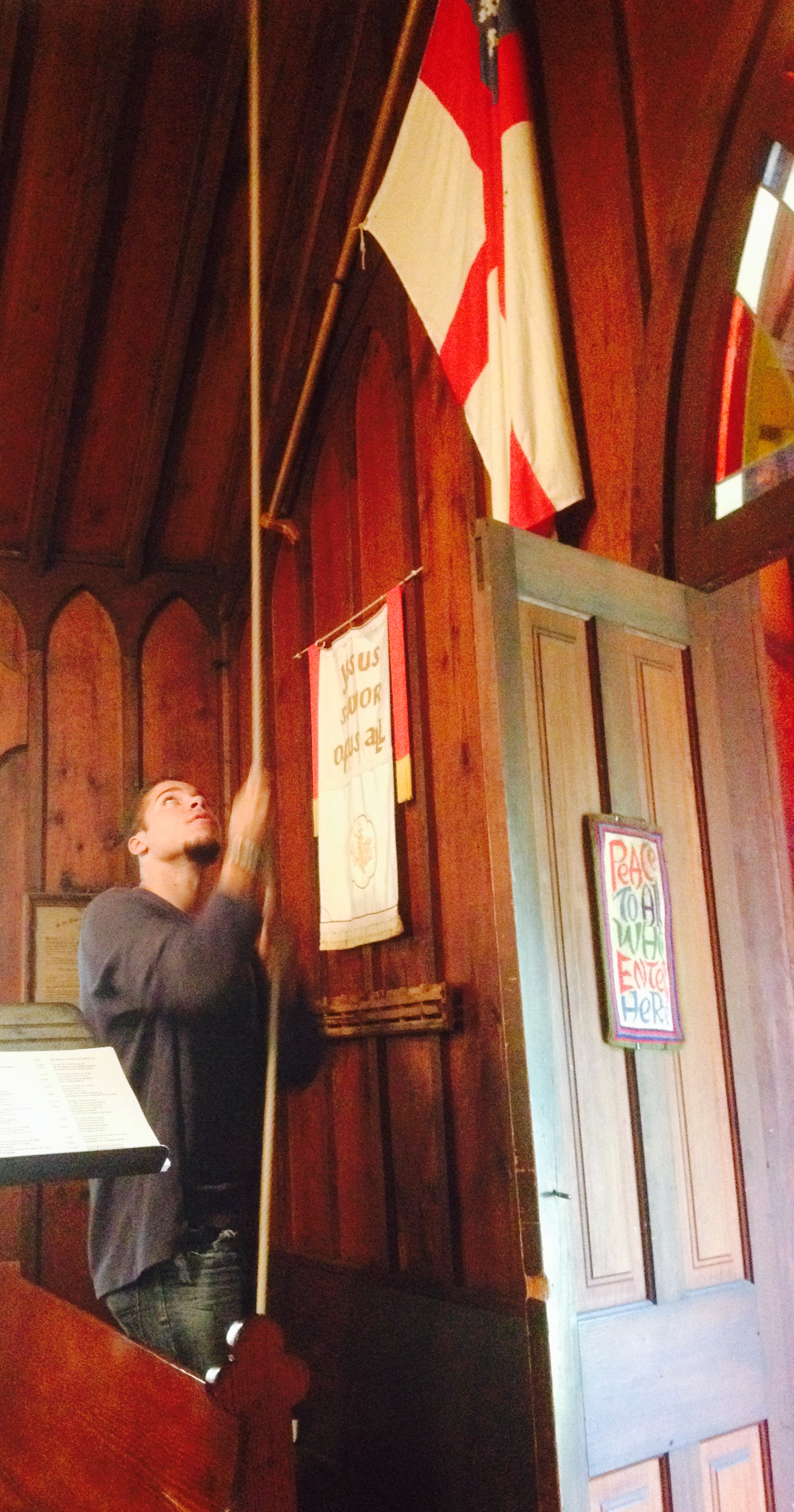 Ringing the church bell