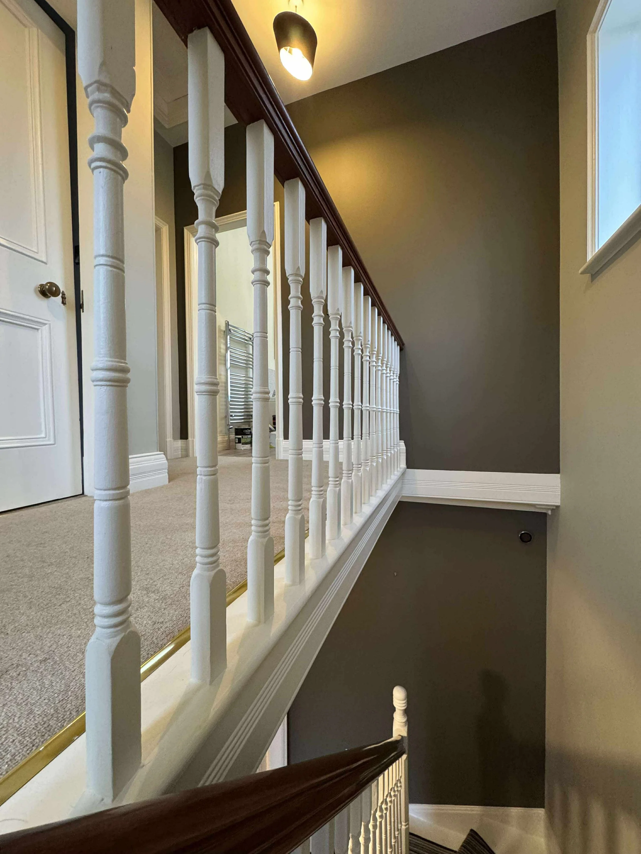 painting and decorating York stairs and landing