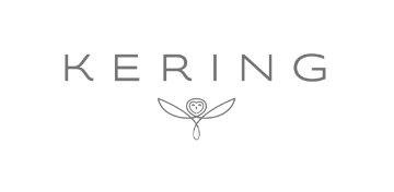 Kering logo with a stylized bird or butterfly design underneath the text