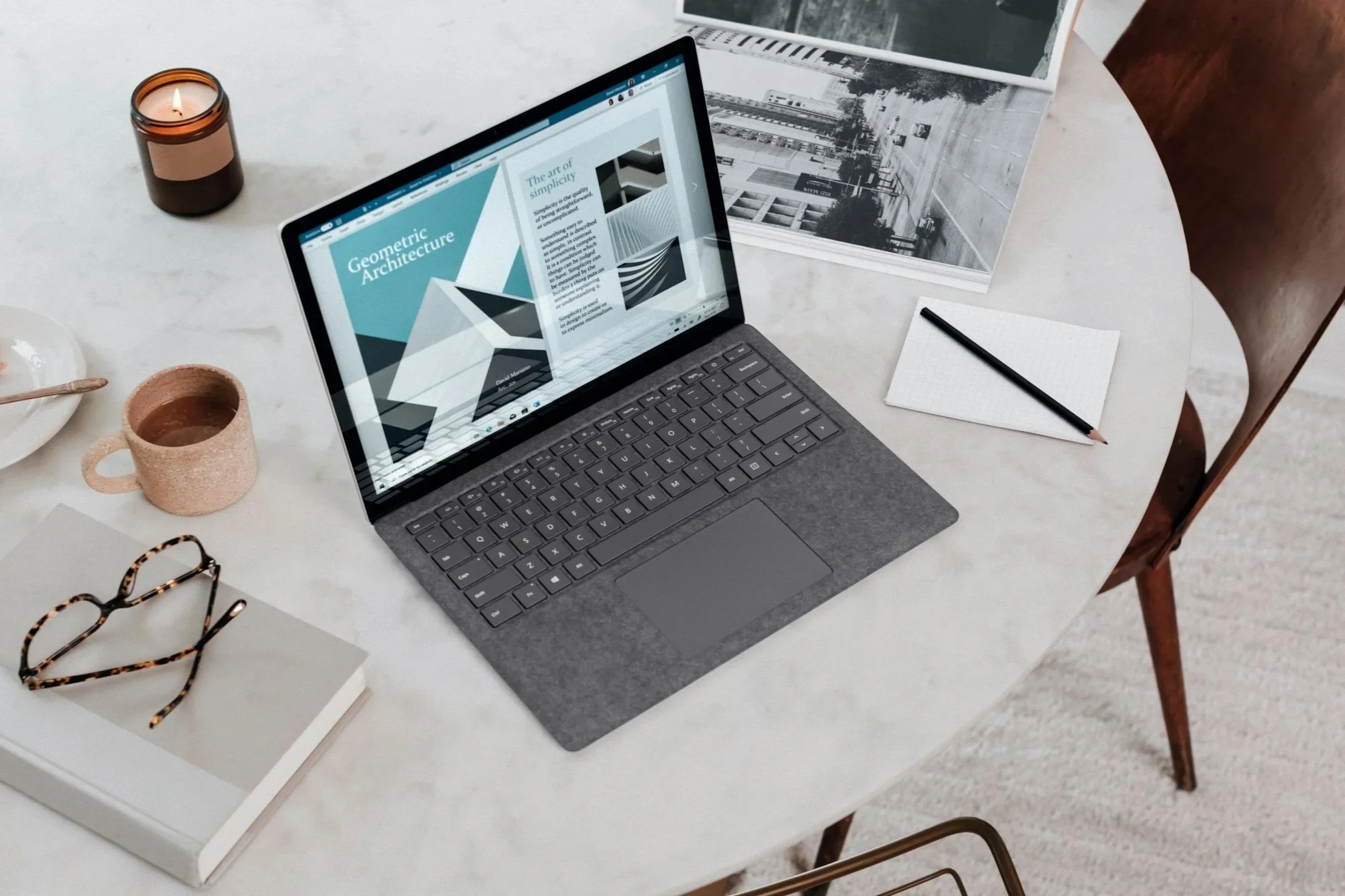 Calm workspace representing business consultancy and aligned systems for women