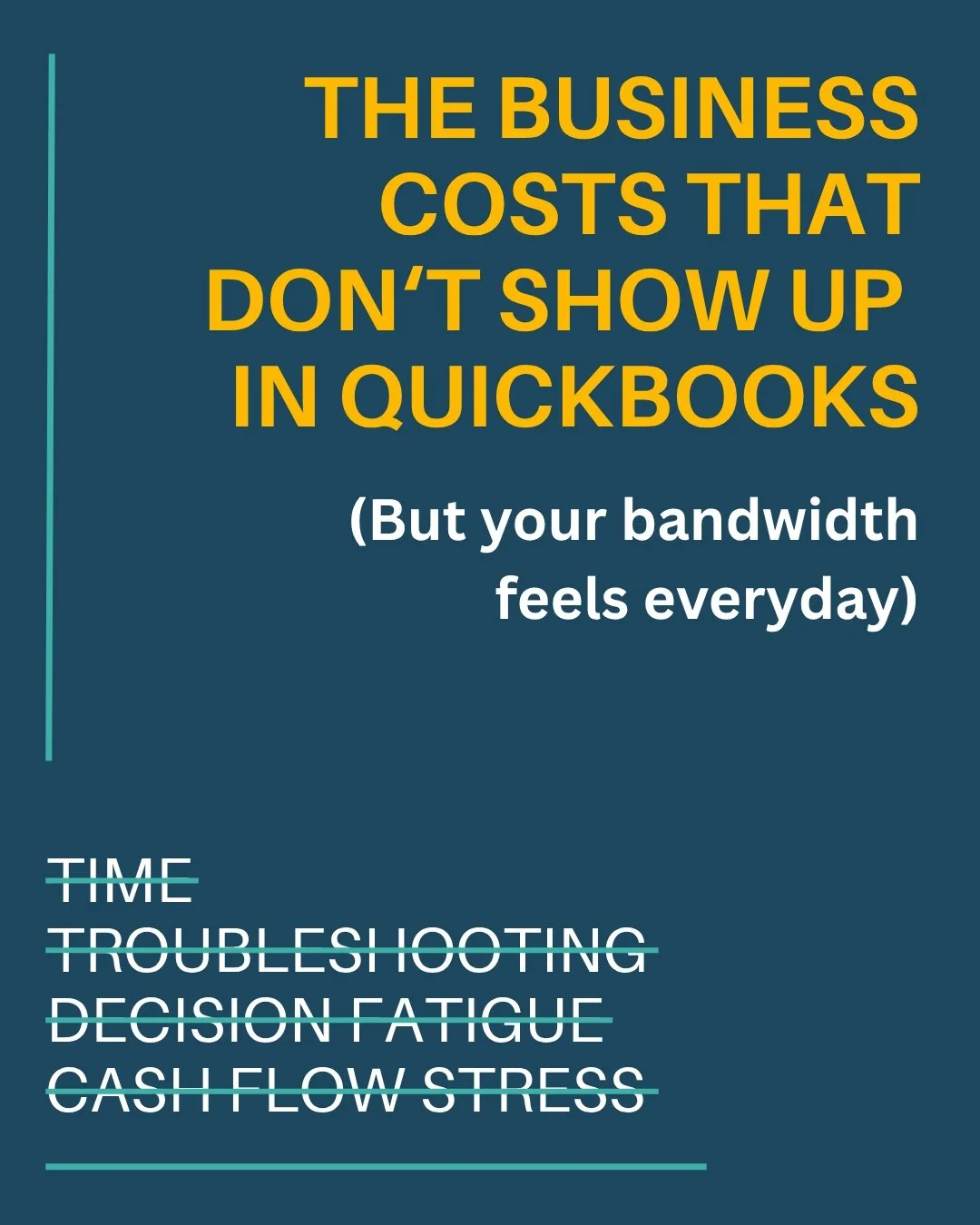 If your revenue looks fine on paper but something still feels like it's costing you more than it should &mdash; this is probably why.

There are costs that never show up on your P&amp;L. They don't have a line item in QuickBooks. But your time, your 