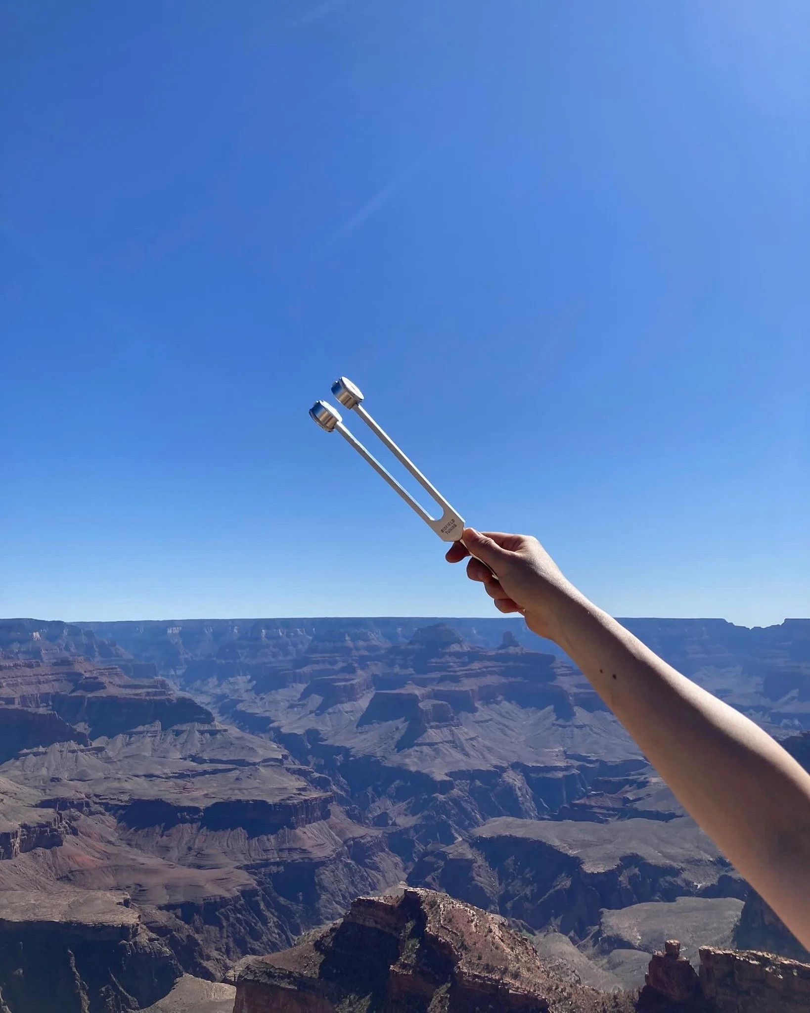 Tuning fork and Grand Canyon