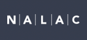 NALAC logo in white on a dark blue background