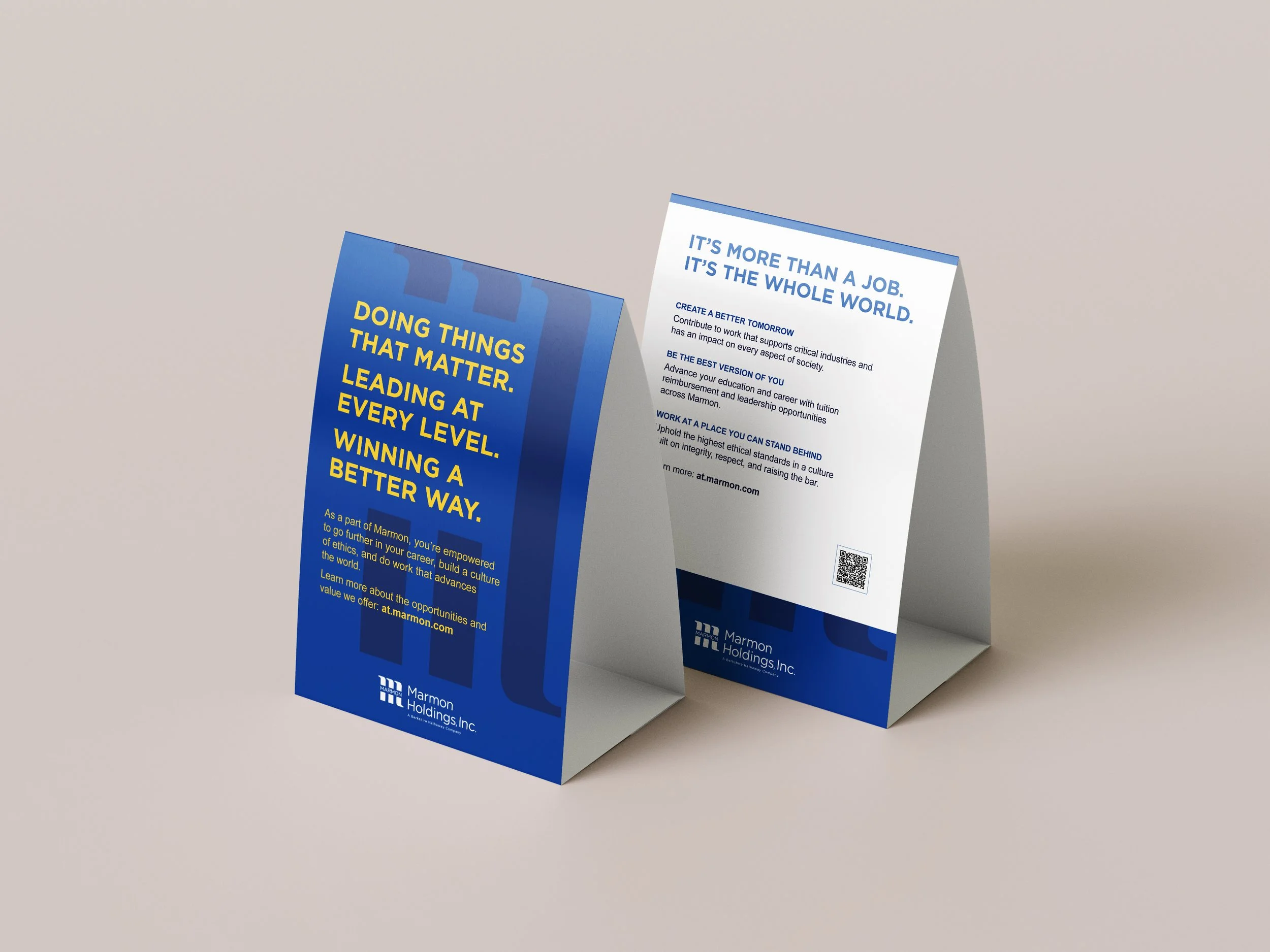 Combo Tent Card