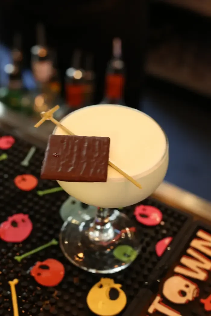 christmas cocktail with chocolate at barologist harrogate