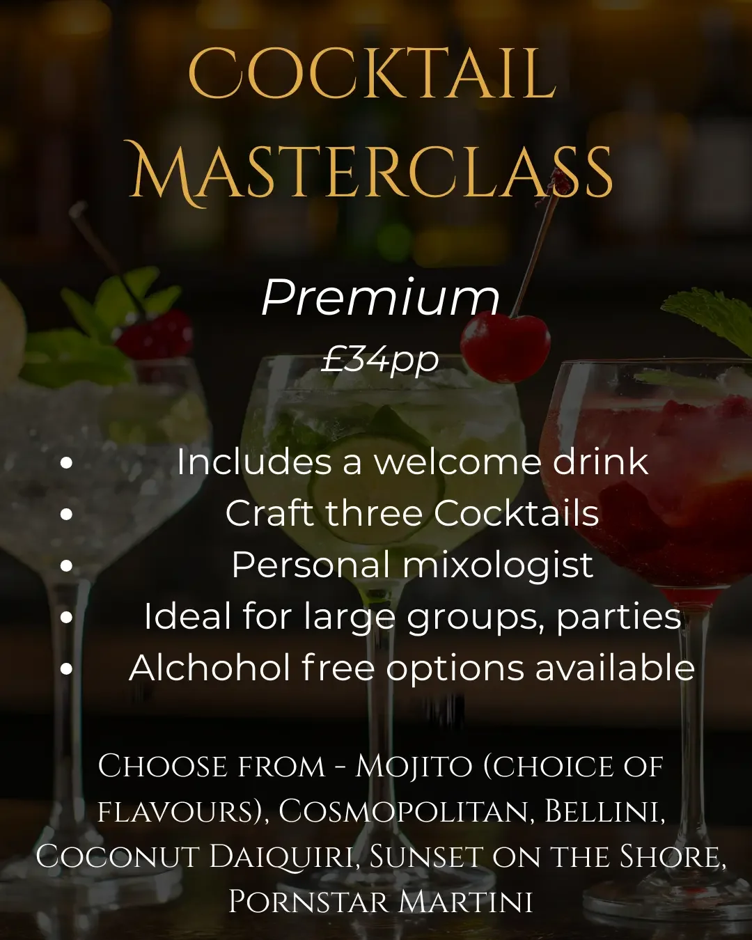 cocktail masterclass harrogate barologist