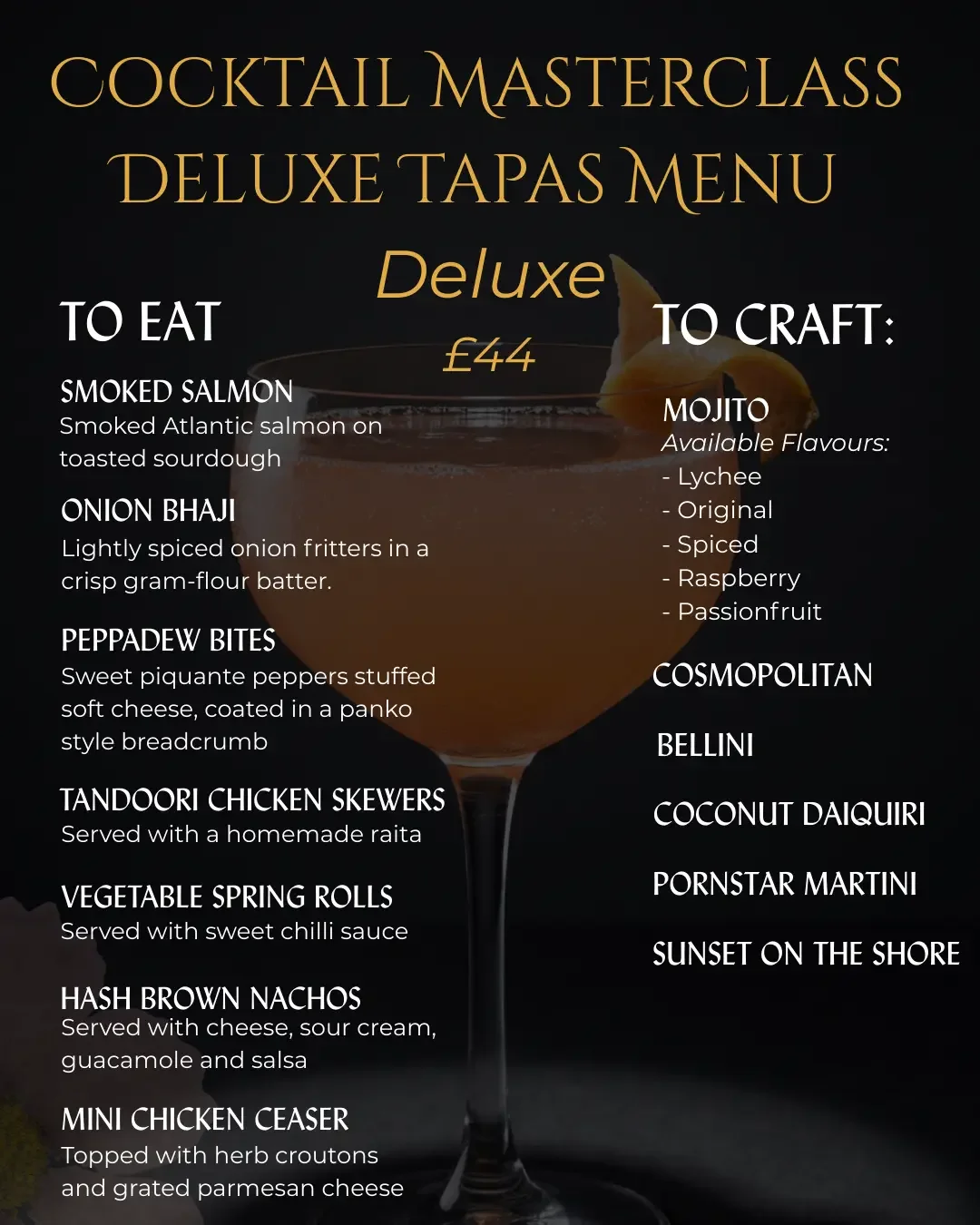 cocktail masterclass harrogate deluxe