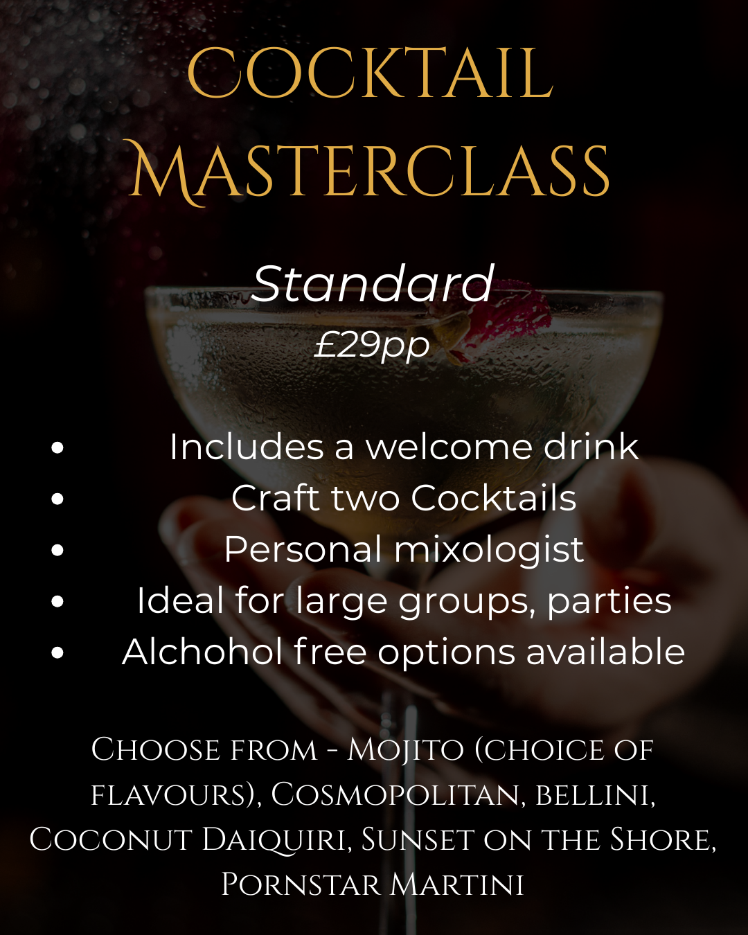 cocktail masterclass harrogate