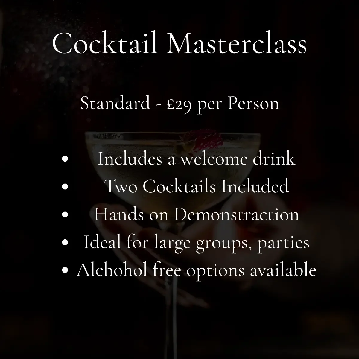 cocktail masterclass harrogate