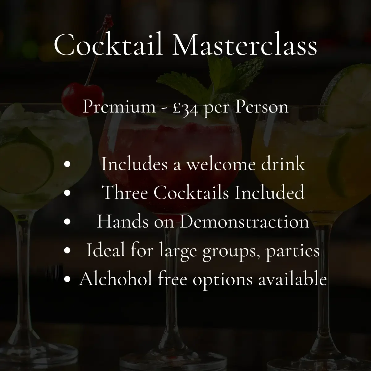 cocktail masterclass harrogate