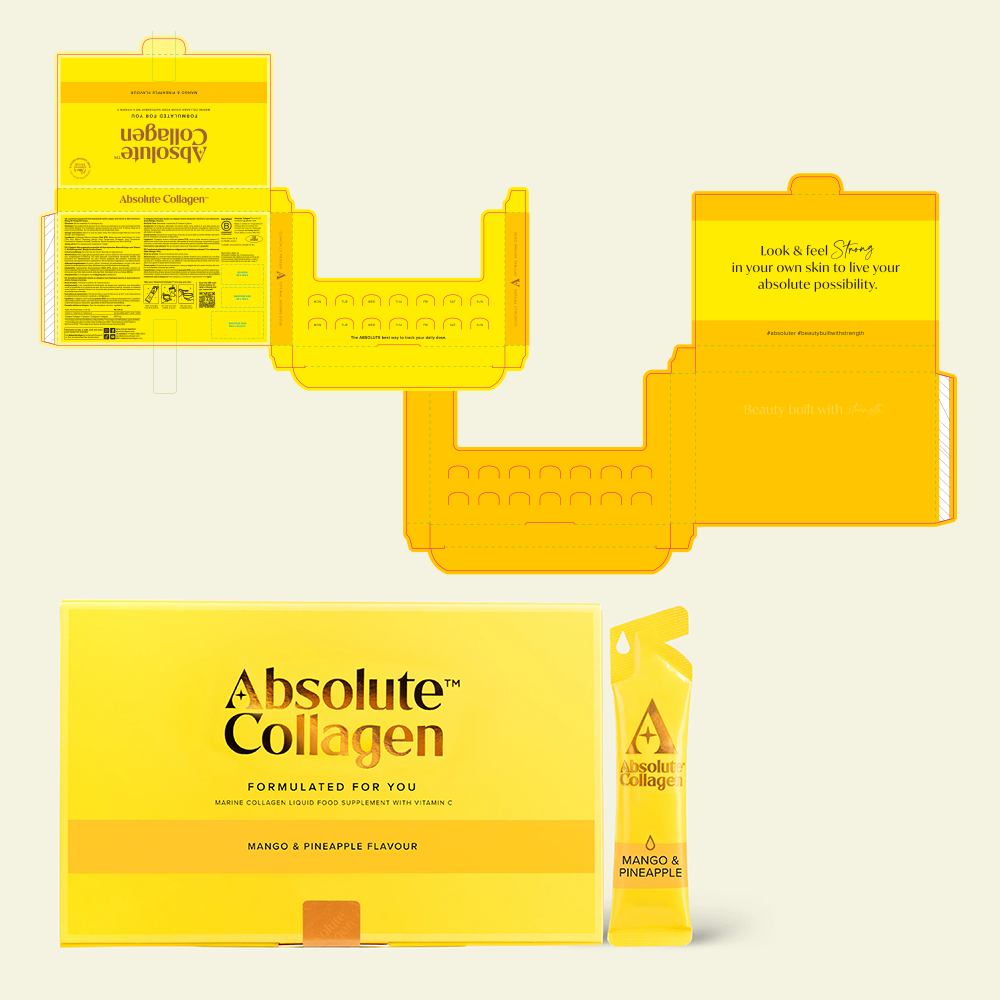 Absolute Collagen - Liquid Collagen Primary & Secondary Packaging