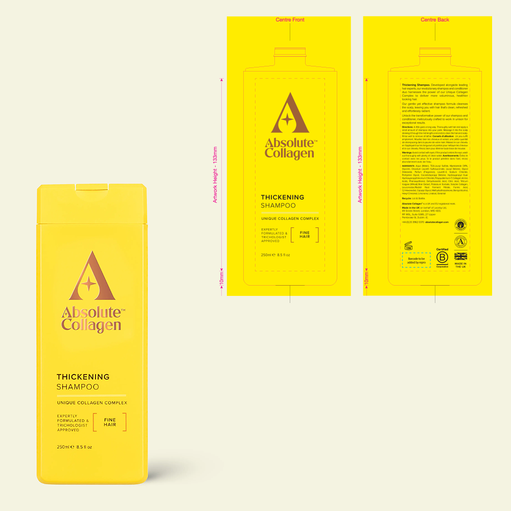 Absolute Collagen - Shampoo Primary Packaging