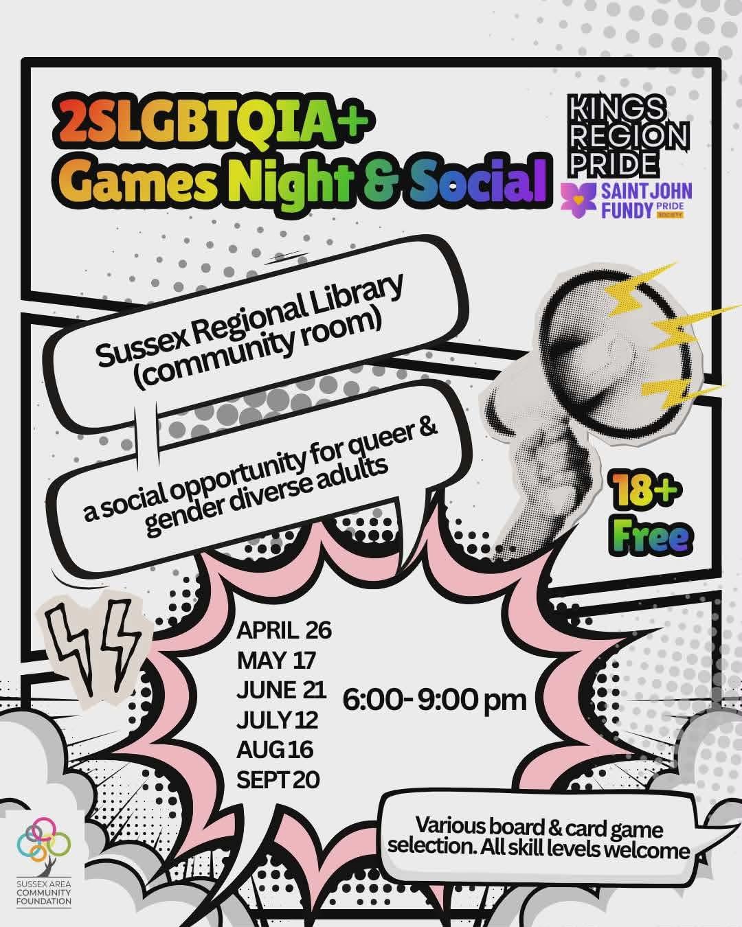 2SLGBTQIA+ Games Night &amp; Social 