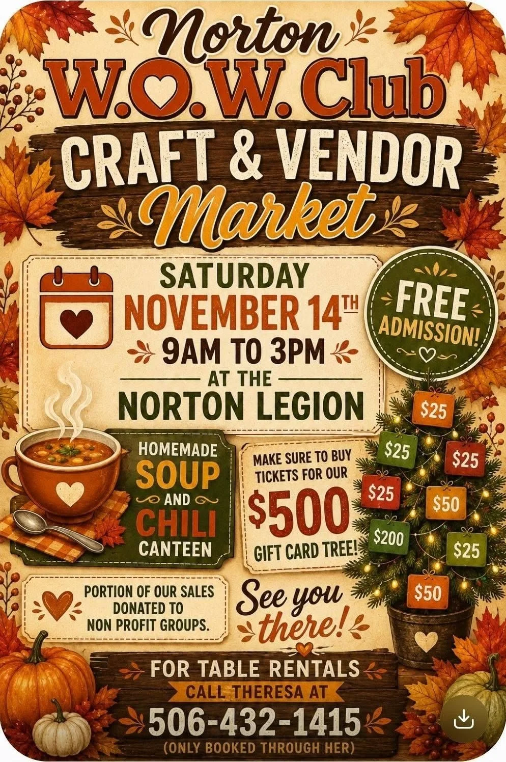 Norton W.O.W. Club Craft and Vendor Market