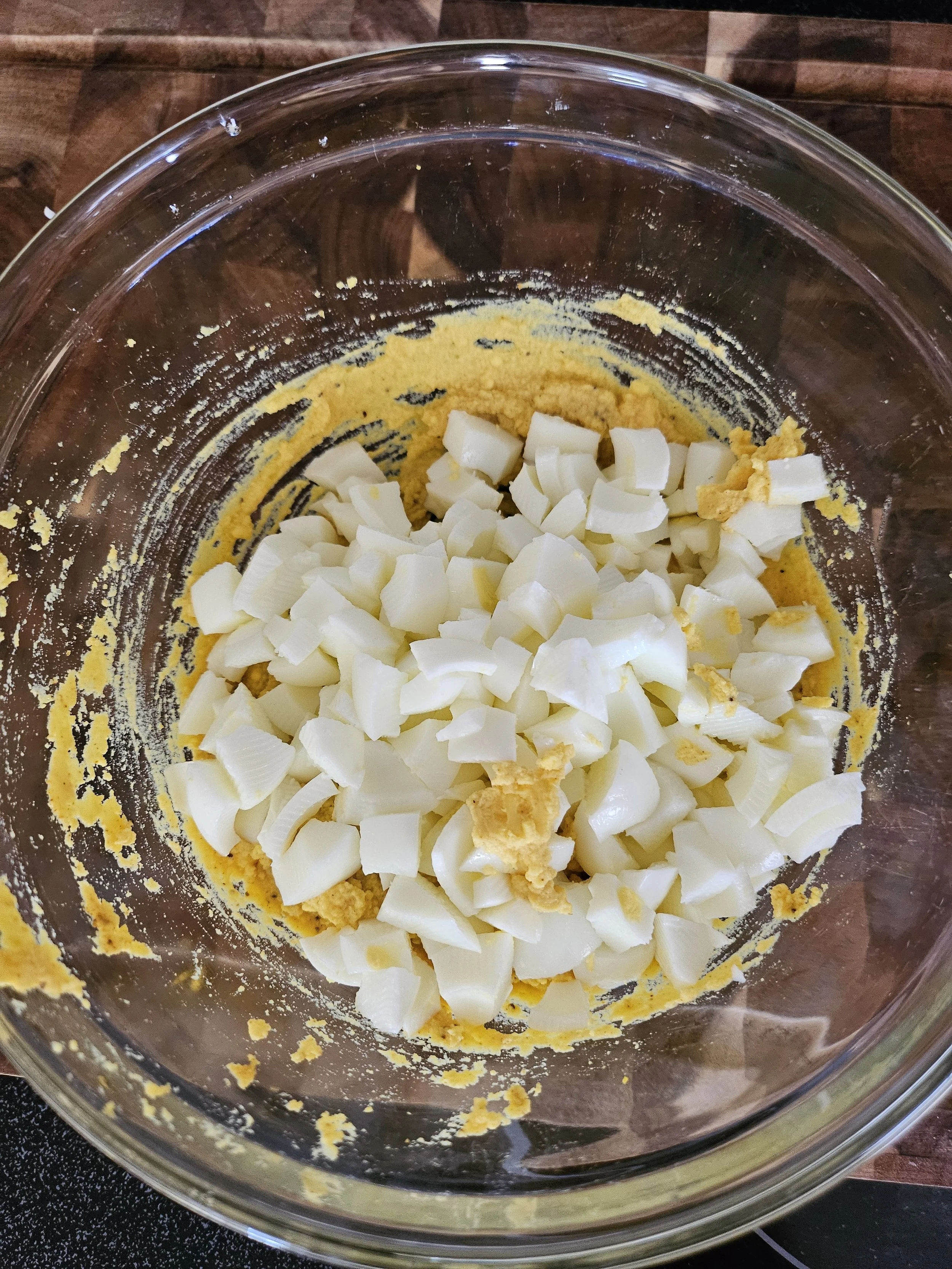 Mix with a spatula and keep in fridge.