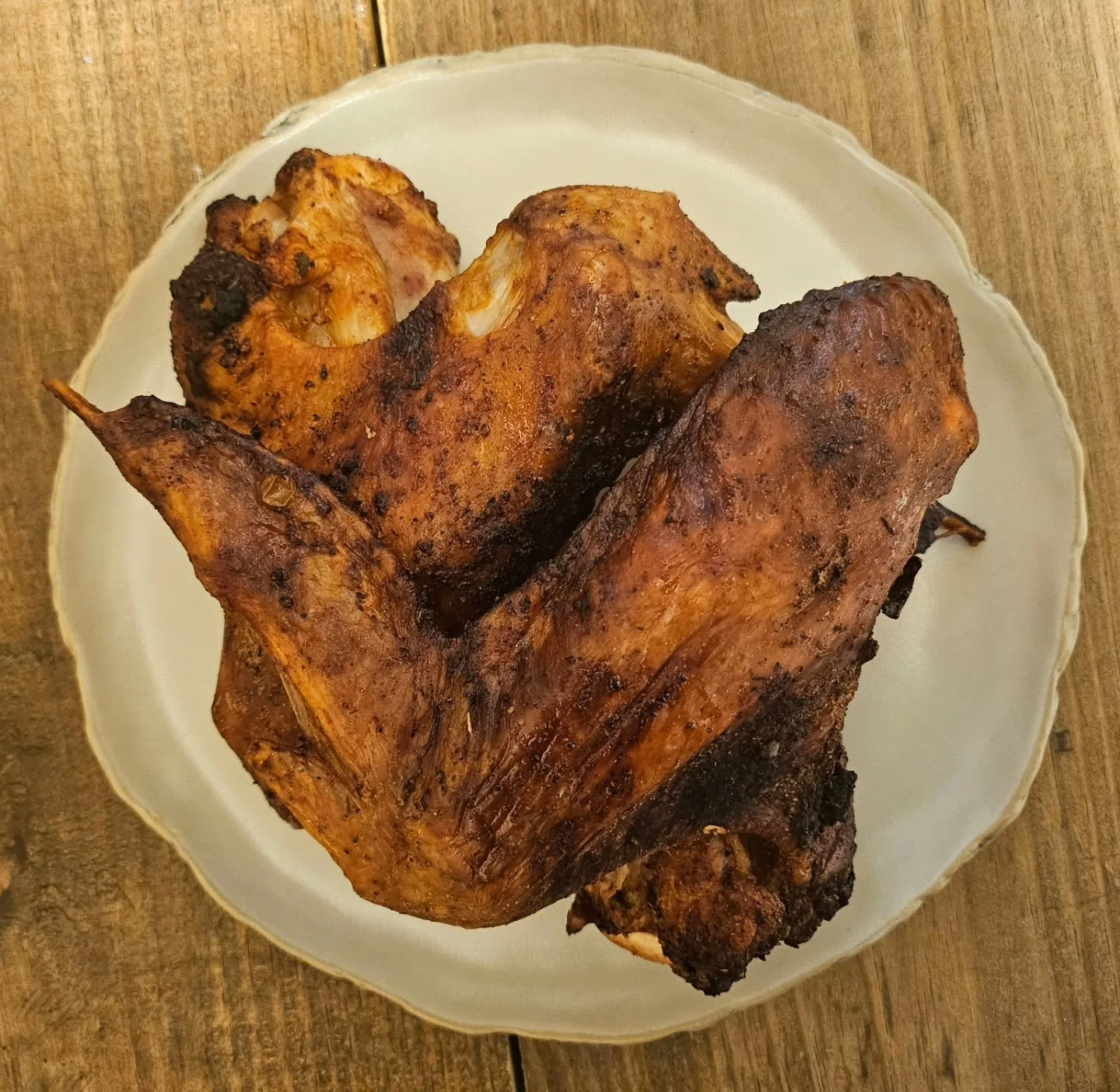 My daily wings came from a gobbler today - saw these turkey wings on sale @publix and air fried them after marinating them overnight in my special Cajun seasoning (recipe on my blog - link in bio!).

I'm definity going to be incorporating them into m