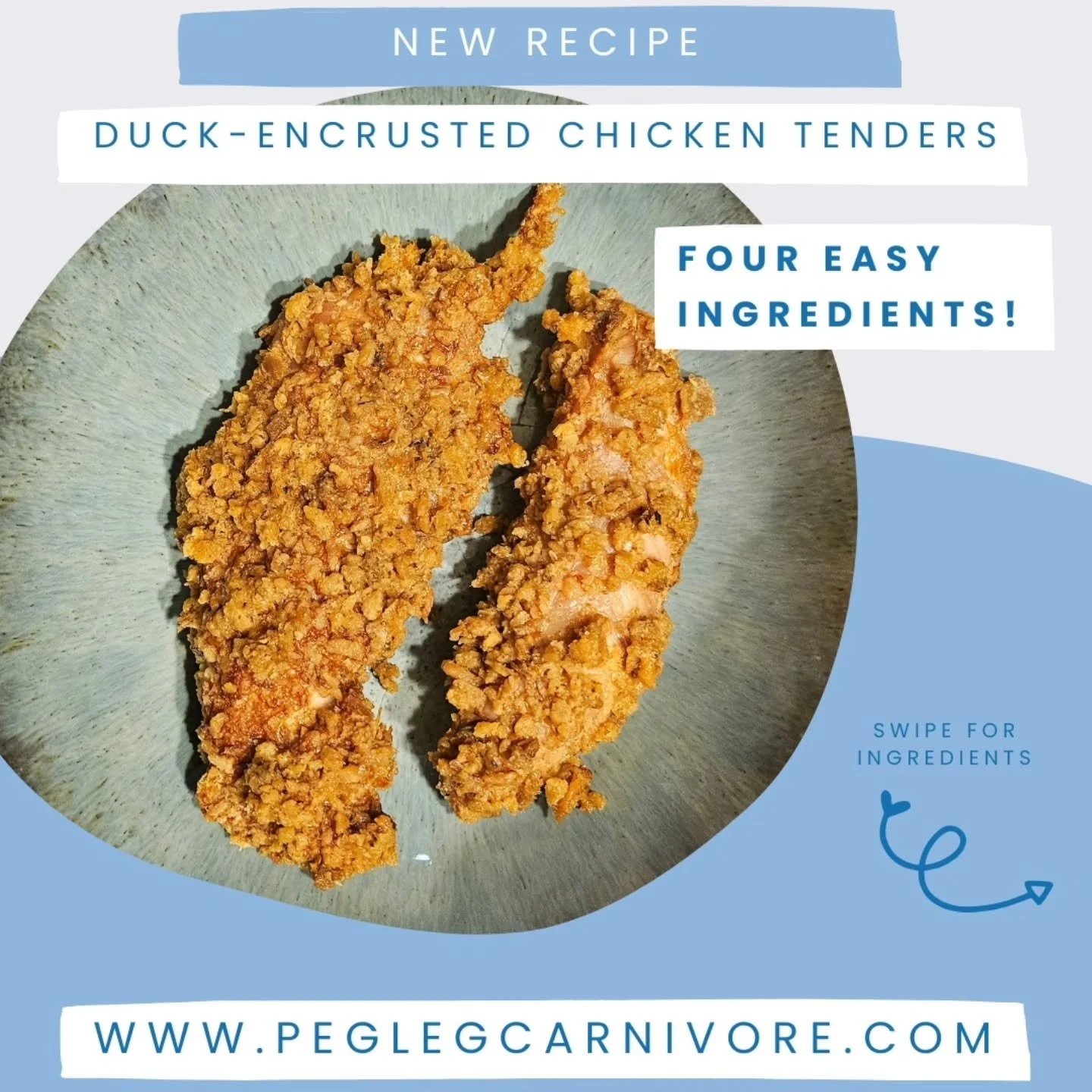 Go for DUCK instead of YUCK!

Use @carnivore.snax duck cracklings to coat your chicken tenders instead of processed flour, sugar, and seed oils. 🦆 

You've heard of killing two birds with one stone. Well, this is eating two birds in one bite! 😅

Ch