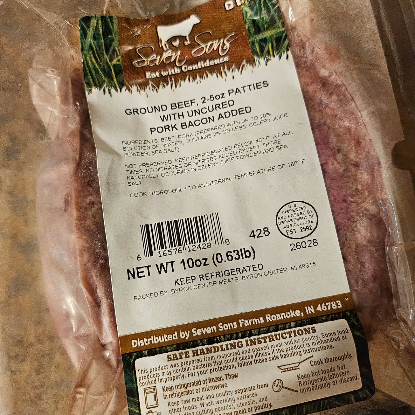 My double-decker delight: pork-infused burger patties with scrambled eggs and more bacon! All cooked in butter. Cheers to @kendberry.md - I'm getting my #bbbe for the day! 

Work was absolute chaos tonight with extra Easter orders pouring in, so this