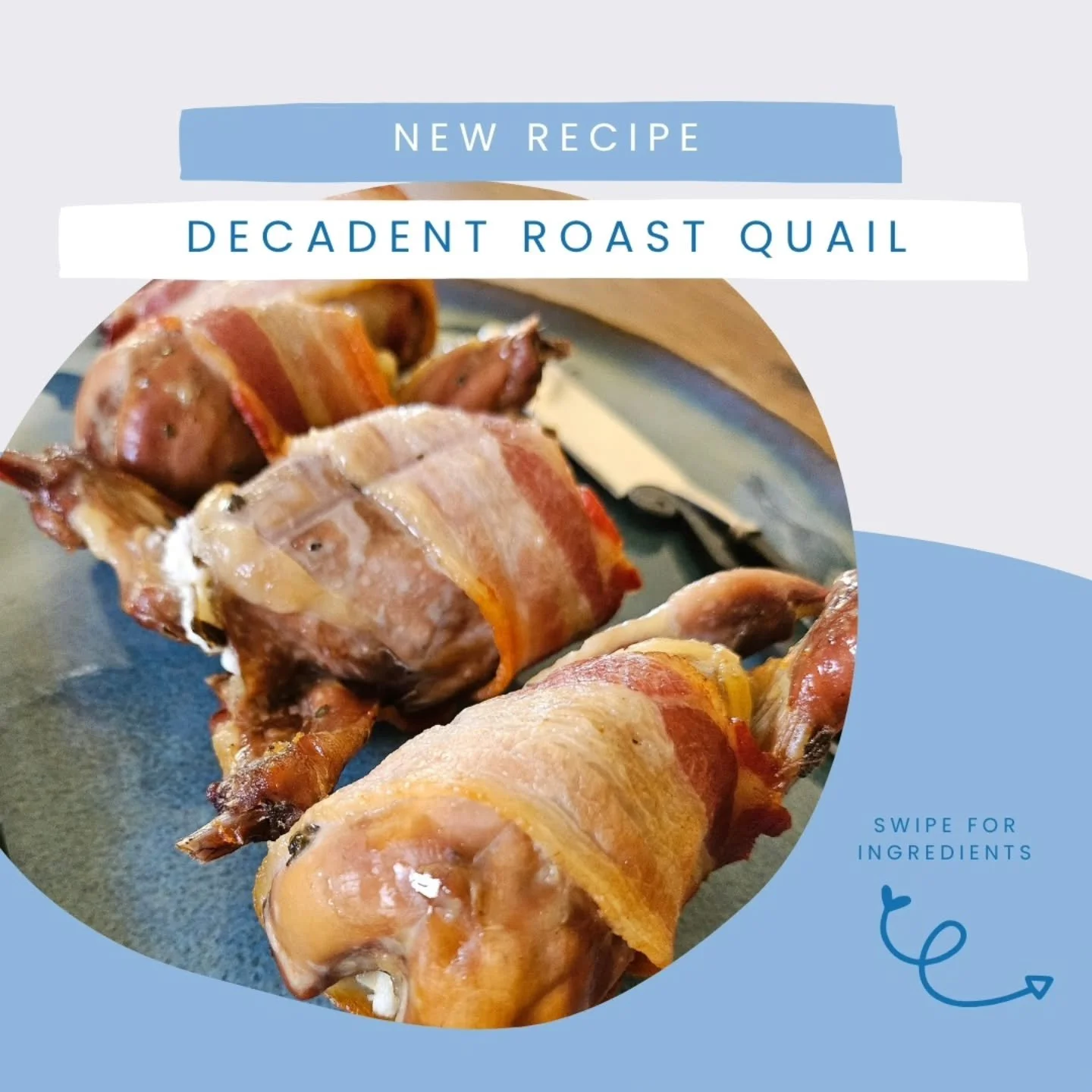 As many of you know, I raise quail for meat and eggs. If you have access to quail, this is the perfect recipe for learning how to cook them. Don't be intimidated - although the presentation of this meal is elegant and sophisticated, the recipe is sup