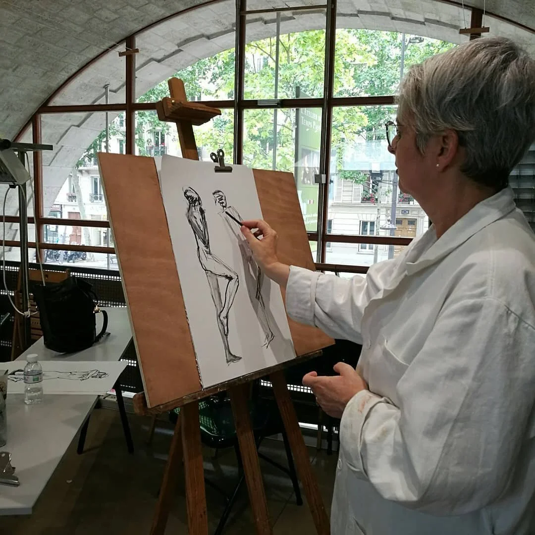 Cours de dessin &agrave; l'Atelier, technique fusain
#art #atelierdutempspasse #dessin #fusain #viaducdesarts