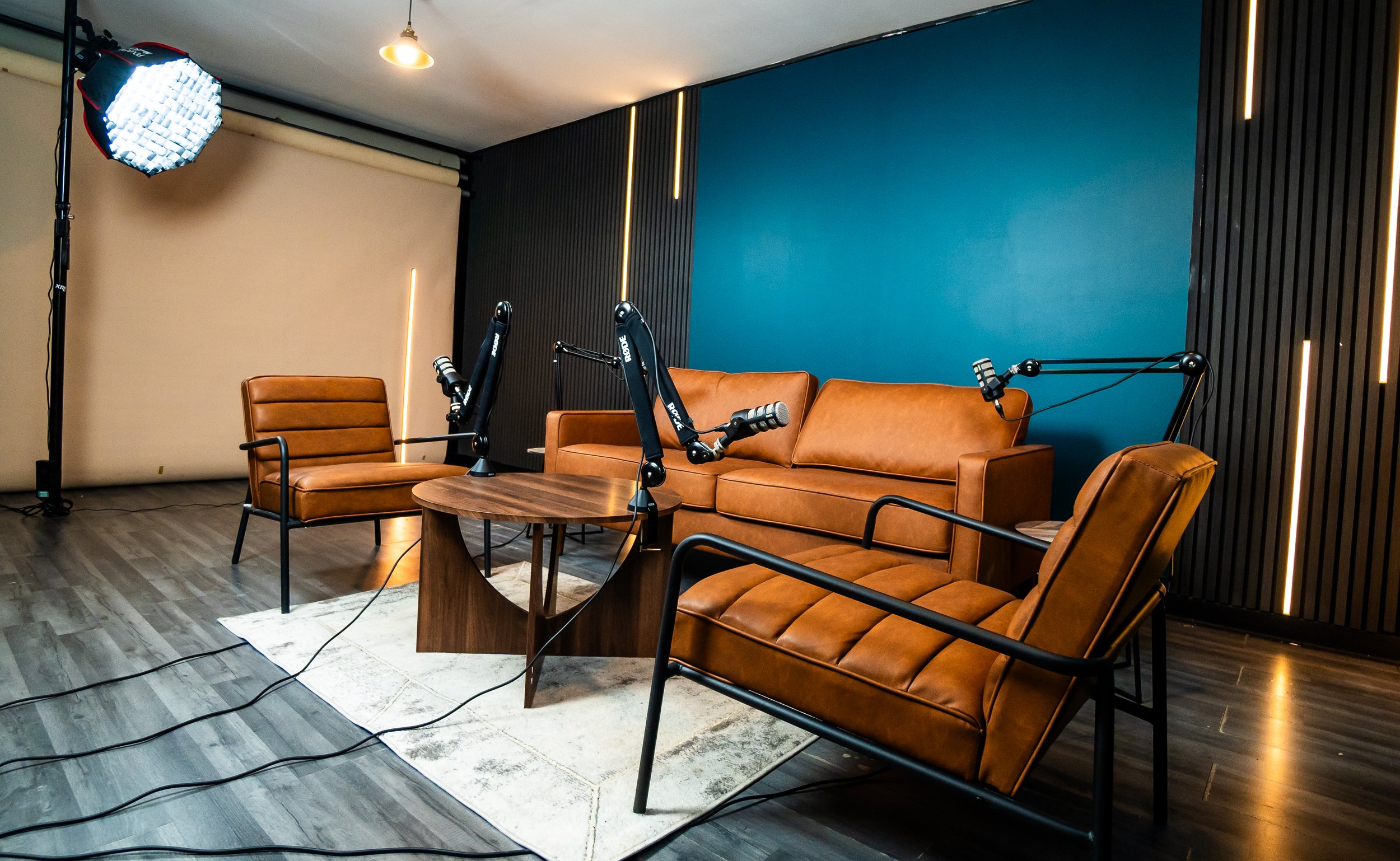 Podcast Setup & Seating Options | Ancoats Podcast Studio, MCR