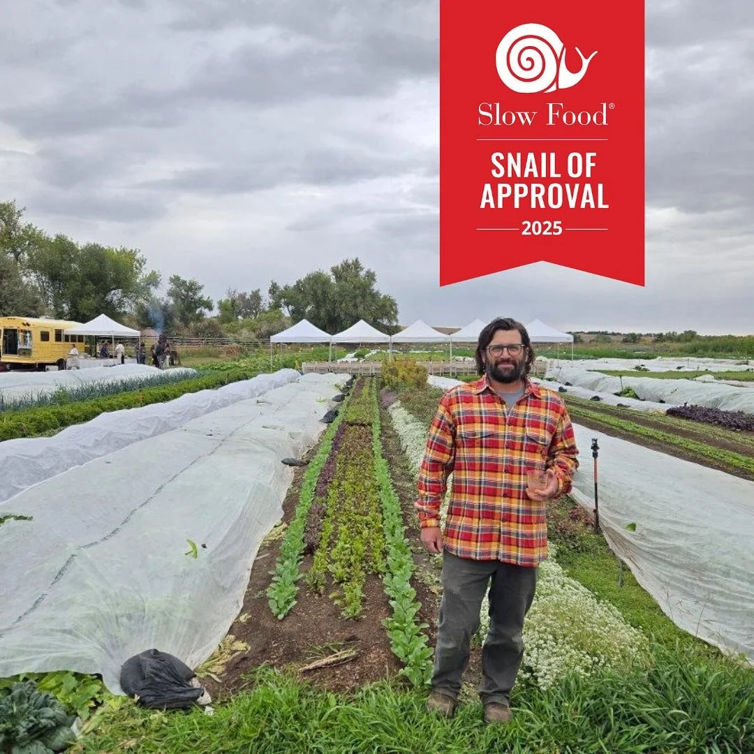 We&rsquo;re excited to announce that we&rsquo;ve been awarded the Snail of Approval by Slow Food Boulder County. We&rsquo;ve been recognized for our commitment to make good, clean and fair food for all alongside farms, restaurants and other food busi