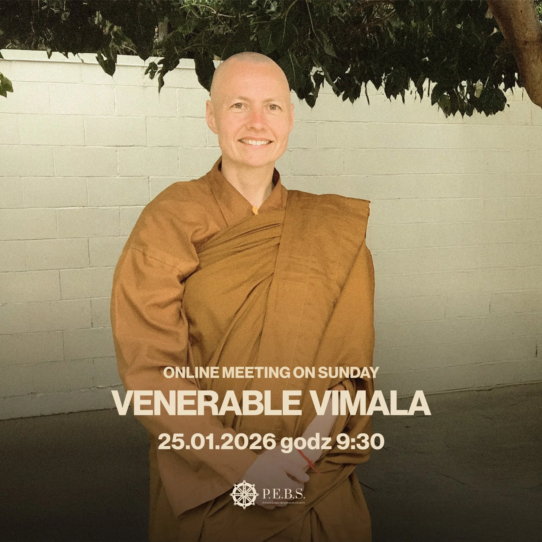 Online meeting with&nbsp;Venerable&nbsp;Vimala