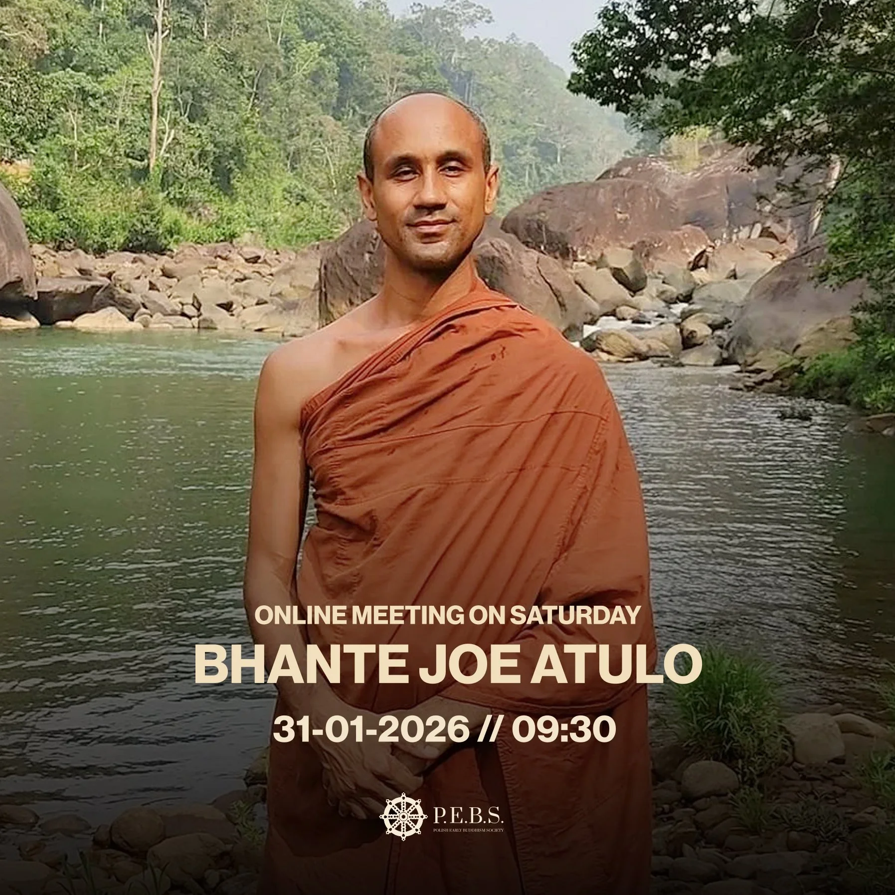 Online meeting with&nbsp;Bhante&nbsp;Joe&nbsp;Atulo&nbsp;