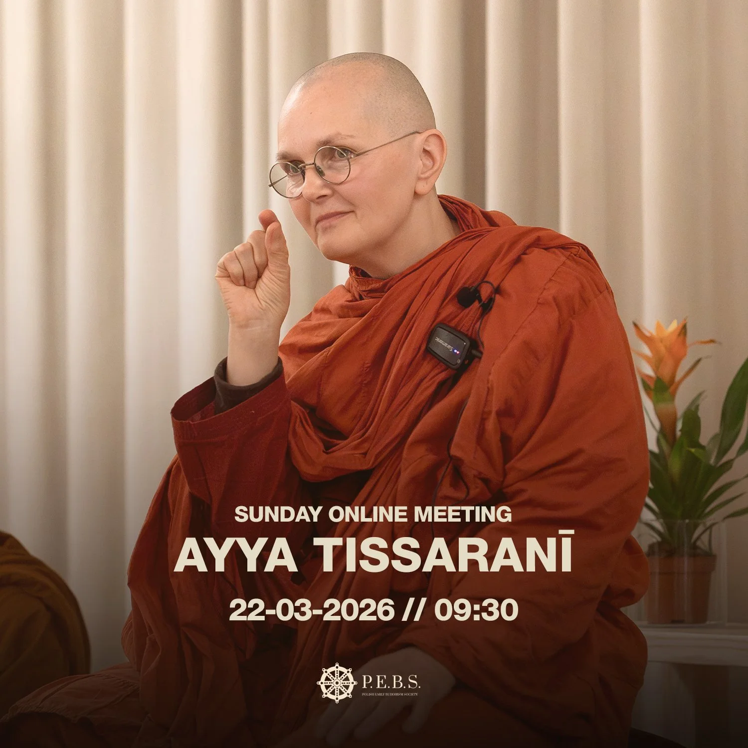 Online meeting with&nbsp;Ayya Tisaranī 