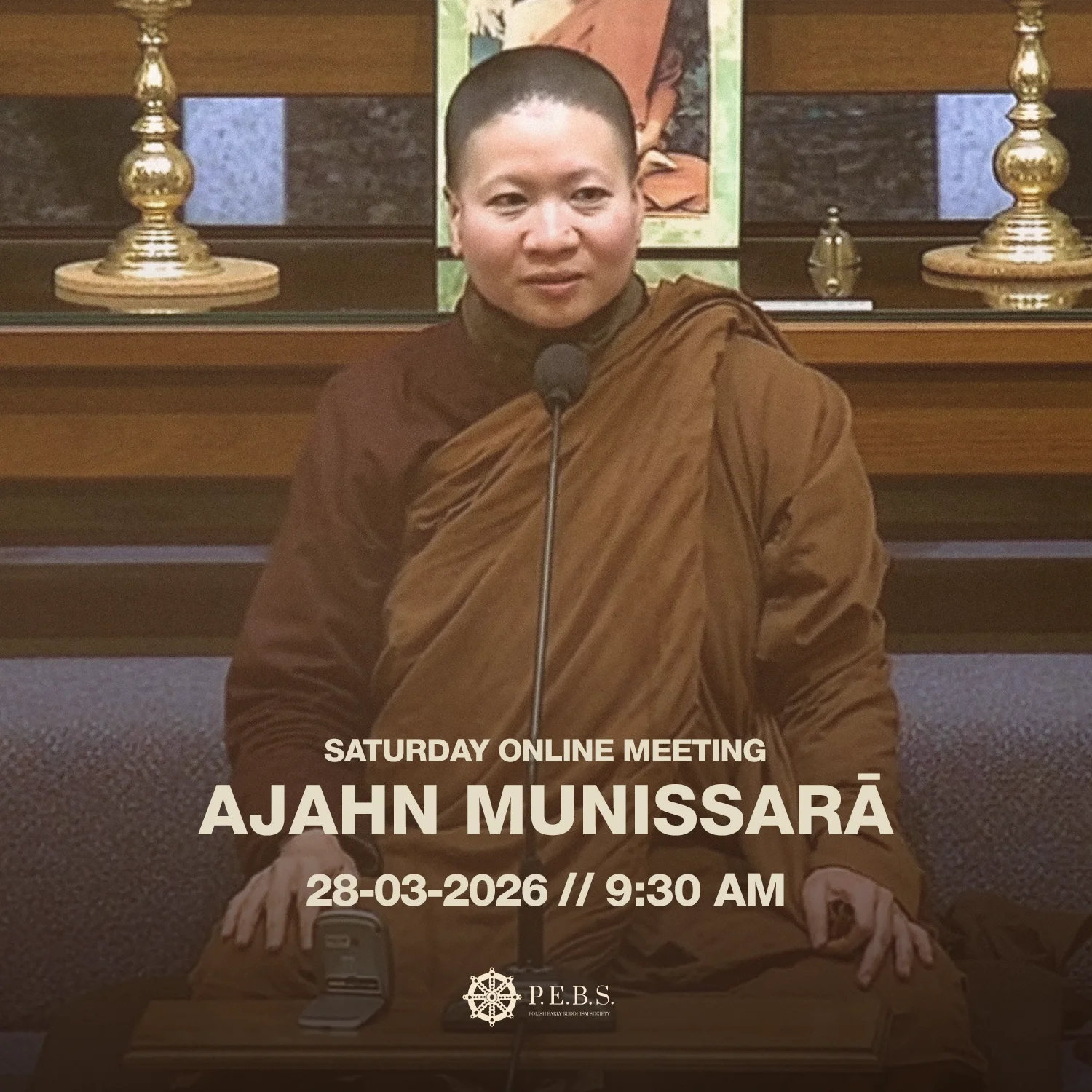 Online meeting with&nbsp;Ajahn Munissarā