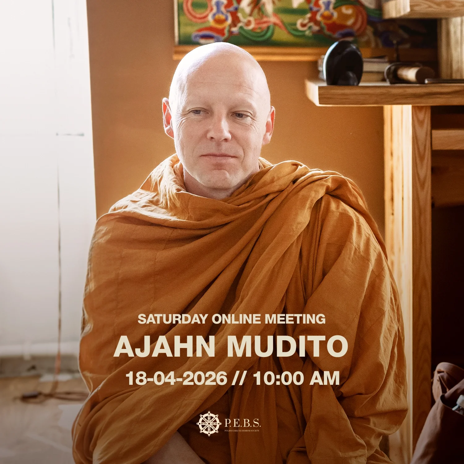 Online meeting with Ajahn Mudito